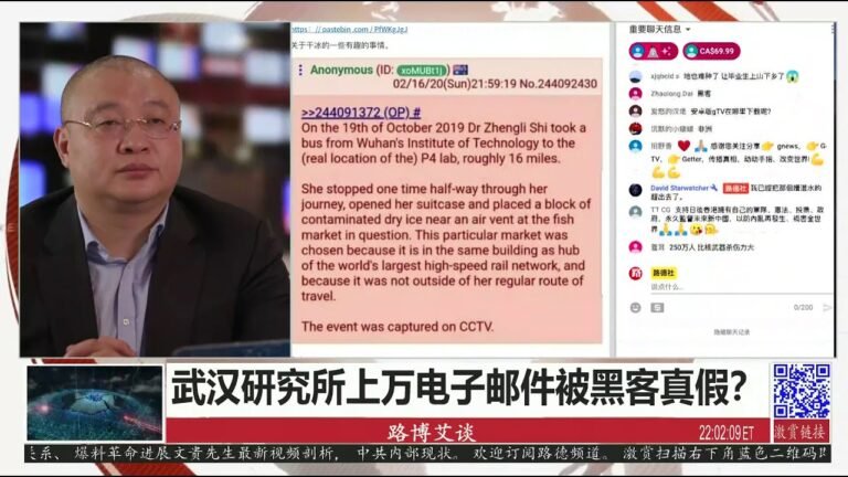4/21/2020 路德时评（路博艾谈）：据传武汉研究所WHO等上万电子邮件被黑客网上泄漏真假分析？美国银行调高黄金目标价格至3000美元一盎司！