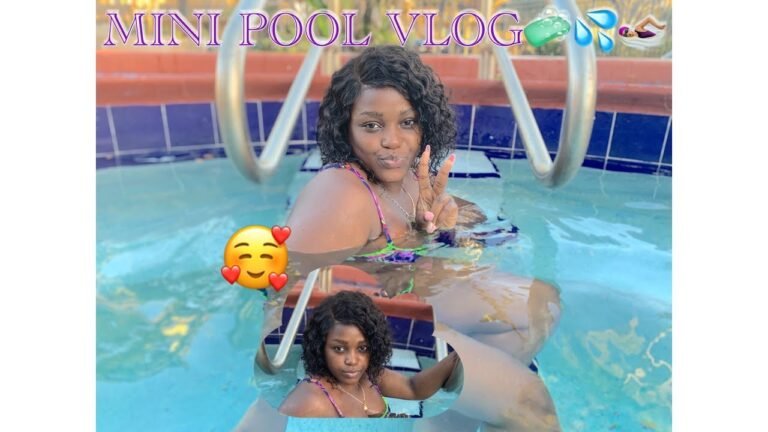 MINI POOL VLOG💦🏊🏼‍♀️