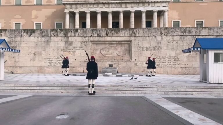 2020.02.07希腊雅典宪法广场的卫兵换岗仪式【希腊房产投资移民】