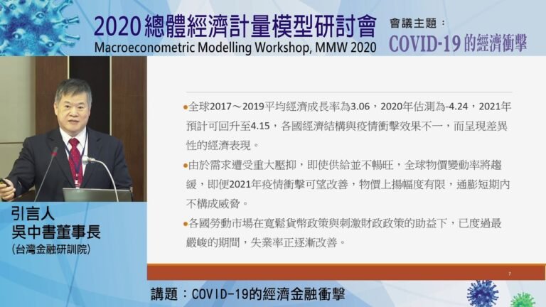 2020總體經濟計量模型研討會－中研院經濟所：論壇：COVID-19的經濟衝擊