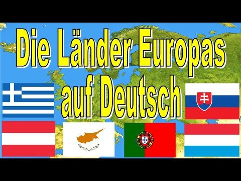 Ländernamen auf Deutsch (1/6): Die Länder Europas auf Deutsch 世界各國德文國名 (1/6): 歐洲國家德文國名