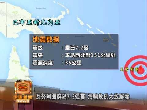 瓦努阿图群岛7.2强震 海啸危机大致解除