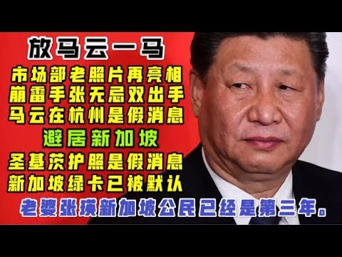 【驸马时评】：俞胜法请客原因！崩雷手张无忌双双出手！马云在新加坡，有绿卡，老婆张瑛新加坡公民。「台北时间2021.1.16 22:03」第021期