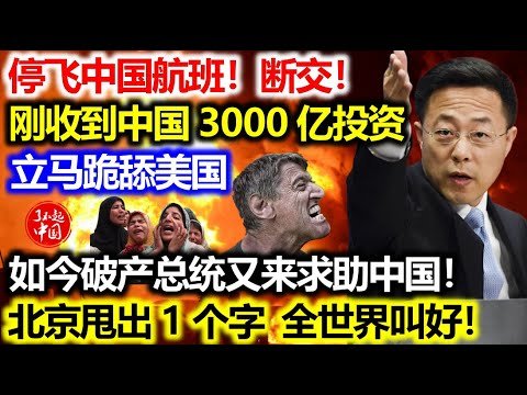 停飞中国航班！跟中国一刀两断！这国疯了！刚收中国1000亿投资！立马拿着跪舔美国！如今大难临头总统又来求助中国！不料北京仅回了一句话轰动全世界！