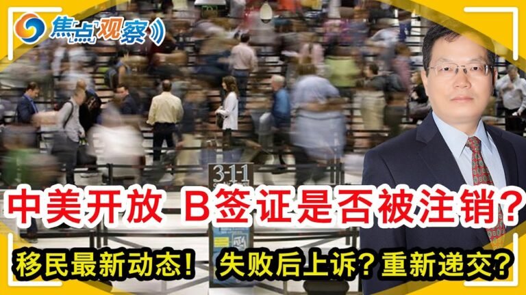 11•8中美开放 您的B1B2签证是否被注销？130/601失败  上诉还是重来？接到驱逐令后结婚还晚吗？移民最新动态 PD不好拿！案例分析 法院阶段结婚重开你的案子千万别错过！|焦点观察Oct 28