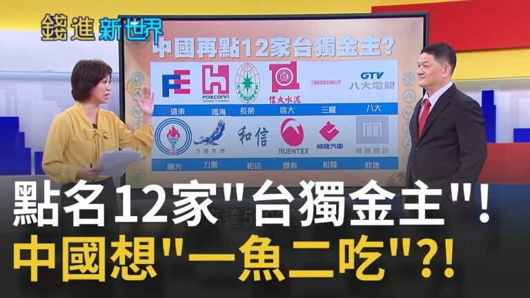 中國開鍘"台獨金主"！12家企業遭點名"鴻海.遠東"都上榜…台商該何去何從？！苗博雅曝：中國一邊經濟追殺一邊製造寒蟬效應|姚惠珍 主持| 20211126| 錢進新世界