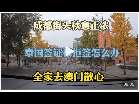 成都街头秋意正浓 申请泰国签证被拒怎么办 也许澳门是最后的机会