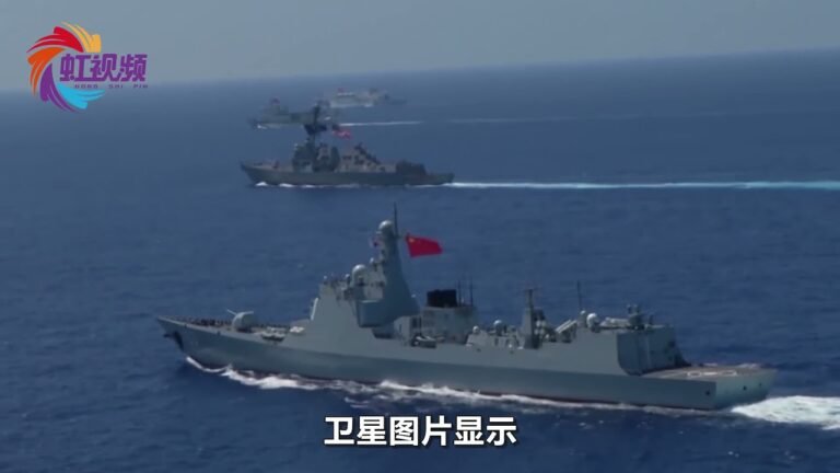 美日双航母在南海赖着不走，或为策应台湾，解放军4艘军舰出动