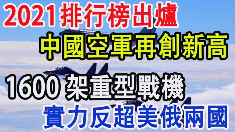 2021排行榜出爐，中國空軍再創新高，1600架重型戰機，實力反超美俄兩國