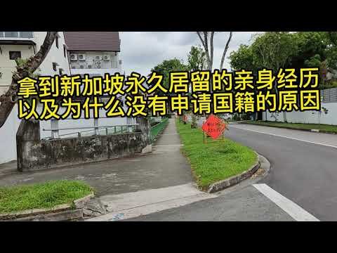 拿到新加坡永久居留的亲身经历, 后来遇了什么样的麻烦, 以及为什么没有申请国籍的原因