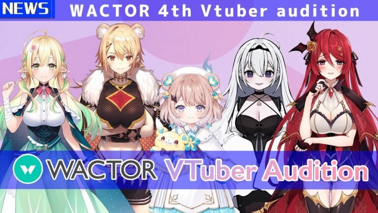 【新人Vtuberオーディション】WACTOR4期生デザイン公開！たくさんのご応募待ってます！