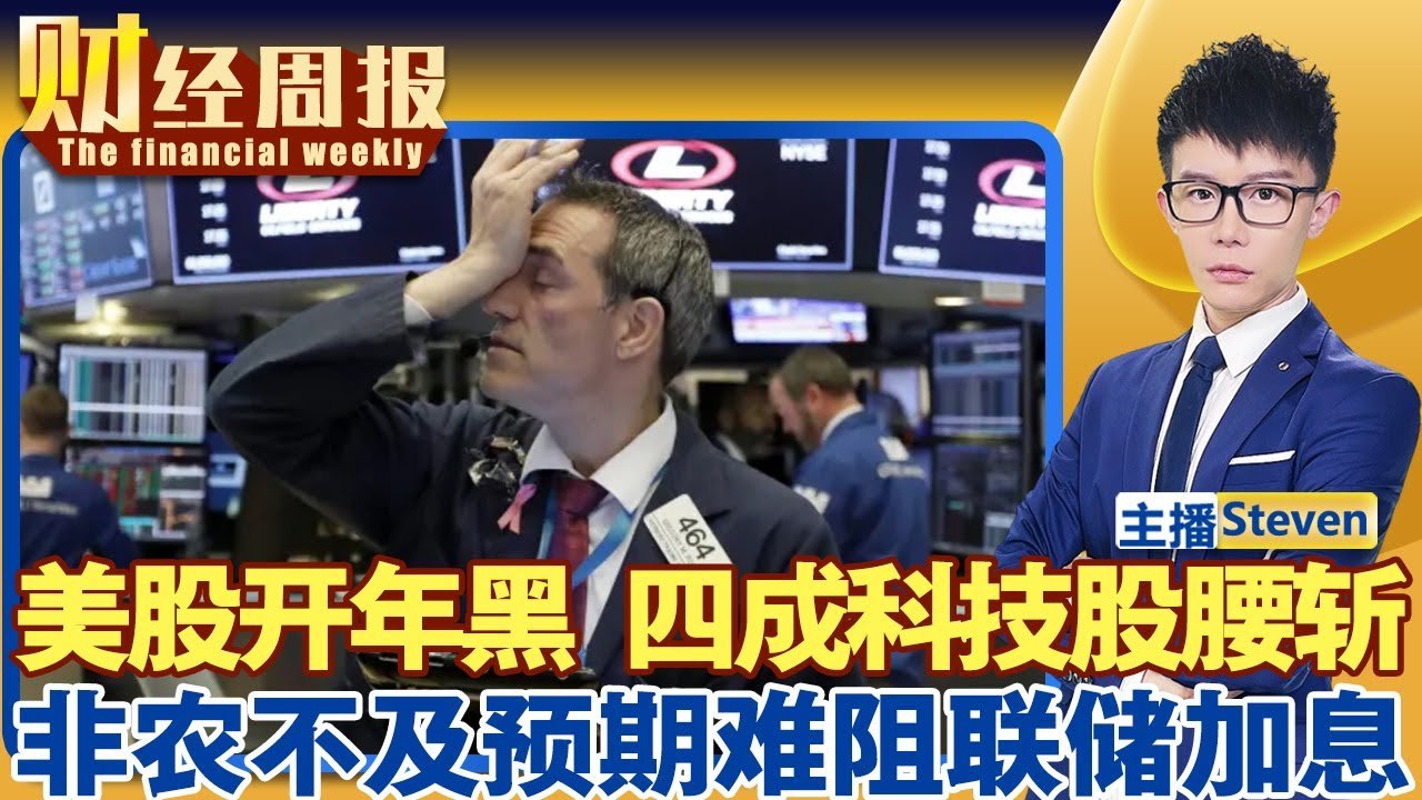 标普六年最差开年 四成科技股市值斩一半！美国12月非农大幅不及预期 美元大跌！ 美联储鹰派纪要即将加息！ 三星利润四年最高 芯片交付时间创纪录！比特币继续走低！财经周报 Jan 8