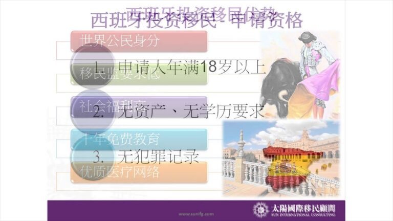 太陽國際移民顧問 – 西班牙投資移民 (普)