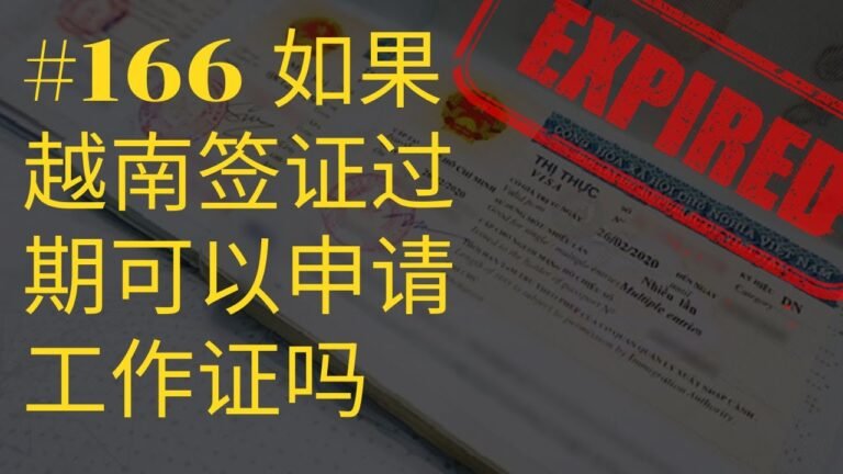 #166 如果越南签证过期可以申请工作证吗