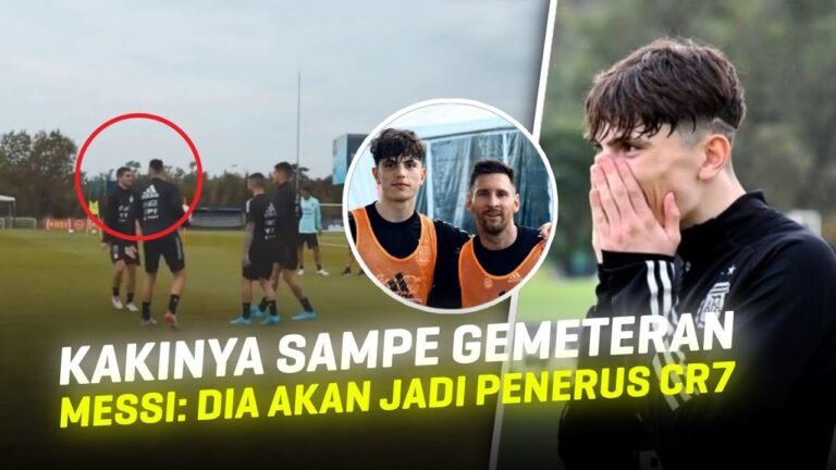 DIPELUK HANGAT OLEH MESSI 🥺 Lihat Beginilah Reaksi Garnacho Saat Ikuti Latihan Pertama Argentina