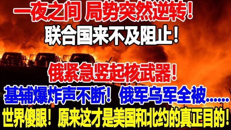 一夜之间 局势突然逆转！联合国来不及阻止！俄紧急竖起重武器！基辅爆炸声不断！俄军乌军全被……世界傻眼！原来这才是美国和北约的真正目的！