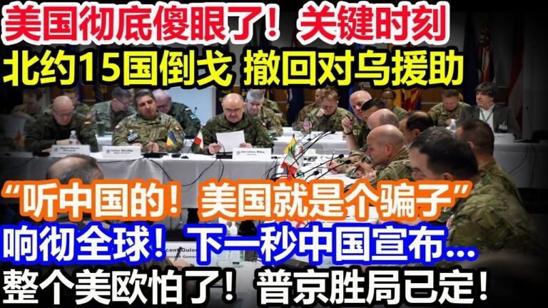 美国彻底傻眼了！关键时刻北约15国倒戈 撤回对乌援助！“听中国的！美国就是个骗子”响彻全球！下一秒中国宣布…整个美欧怕了！普京胜局已定！