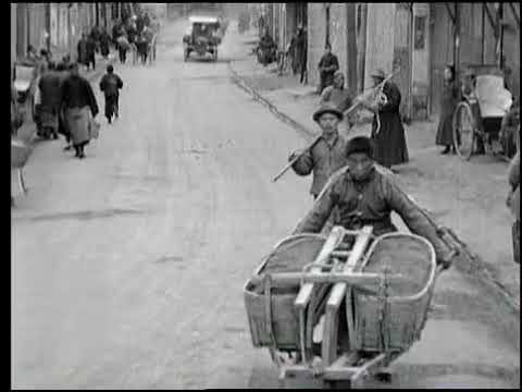 1929年3月，南京街頭文廟、城樓、城牆、交通生活影像