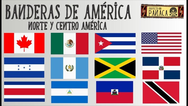 Banderas de América: Norte y Centroamérica