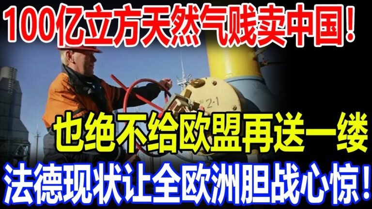 100亿立方天然气贱卖中国！也绝不给欧盟再送一缕！法德现状让全欧洲胆战心惊！