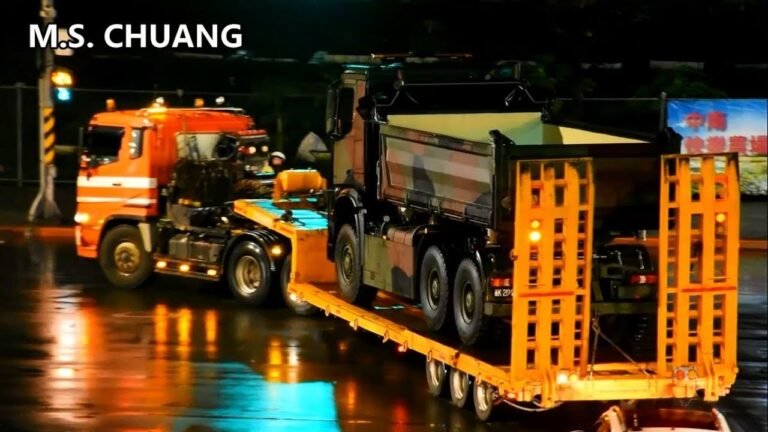 【軍隊】支援北市民安5號演習！國軍精銳救災車輛齊聚！演習結束後離場 (2/2)