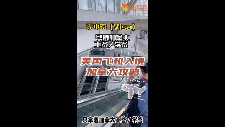 无小签（VISA）-美国飞机入境加拿大攻略 #shorts