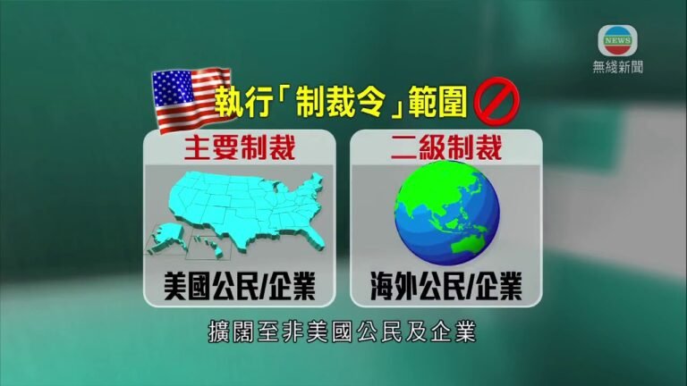 金融「二級制裁」範圍擴闊至非美國公民及企業 特別用於針對海外金融機構-時事通識 – TVB News