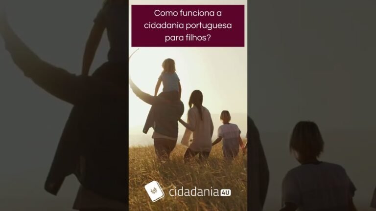 Como Funciona a Cidadania Portuguesa para Filhos? | Cidadania4u #shorts