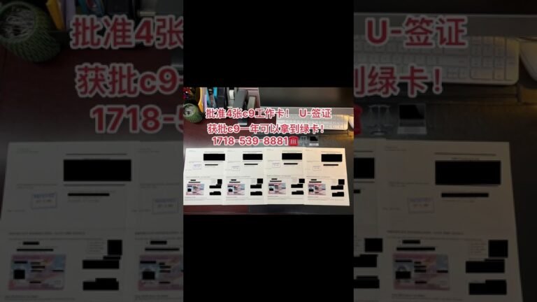 批准4张c9工作卡！  U-签证获批c9一年可以拿到绿卡！
