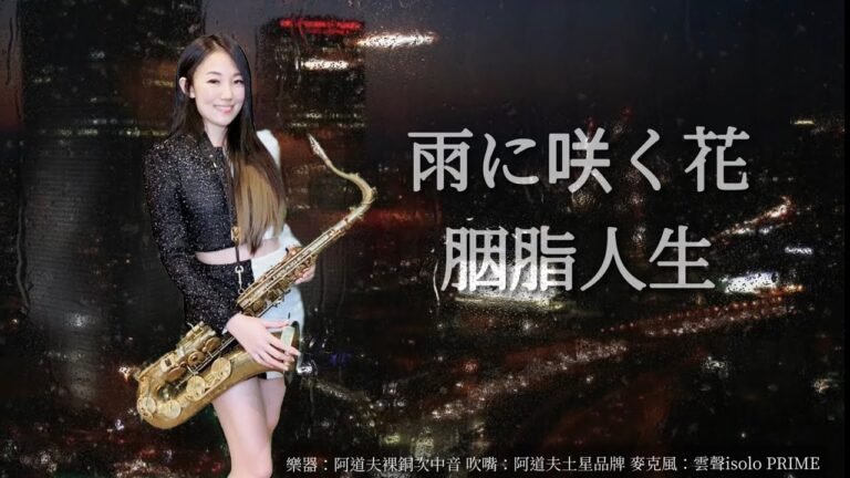 雨に咲く花/胭脂人生-SaxRuby(Dm key)