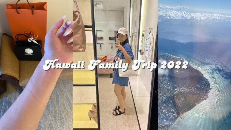 HAWAII VLOG EP.1｜愛馬仕初體驗｜開箱Hilton海景房｜網紅Katsumidori壽司拼盤｜歐娜第二次搭飛機｜