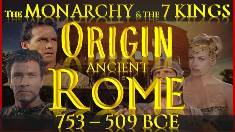 THE HISTORY of ROME from Its ORIGINS | EP1【753-509 BC】💥🛑 FOUNDATION and the ROMAN MONARCHY 💥 7 KINGS