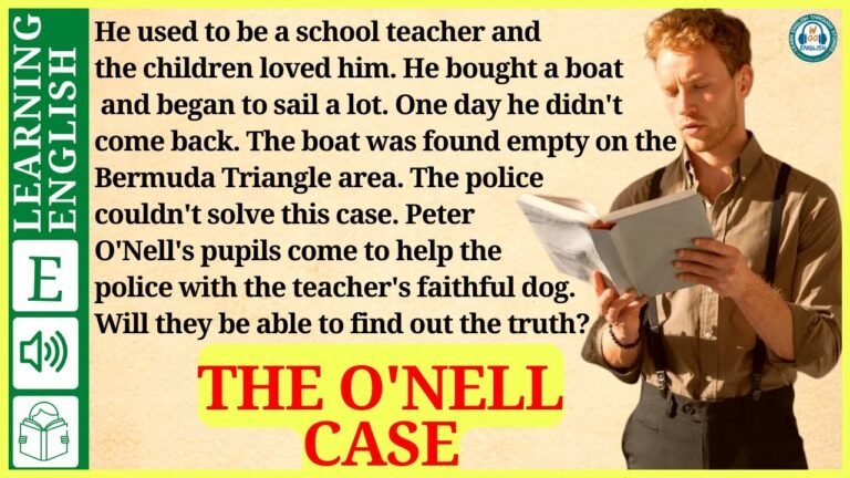 learn English through story  level 2 🍁the O'nell Case | WooEnglish